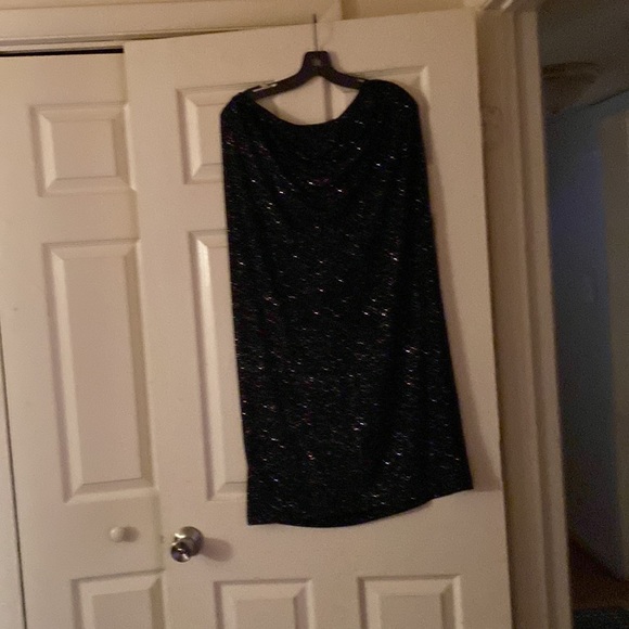 Black twinkle skirt shiny party ready - Picture 3 of 4